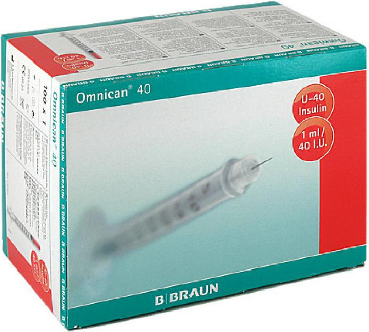 B.Braun 40 Insulina U-40 (Siringa di insulina)