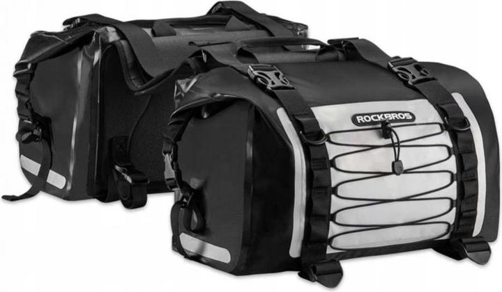 Rockbros AS-010BGR motorcycle bag, waterproof - gray (60 l)