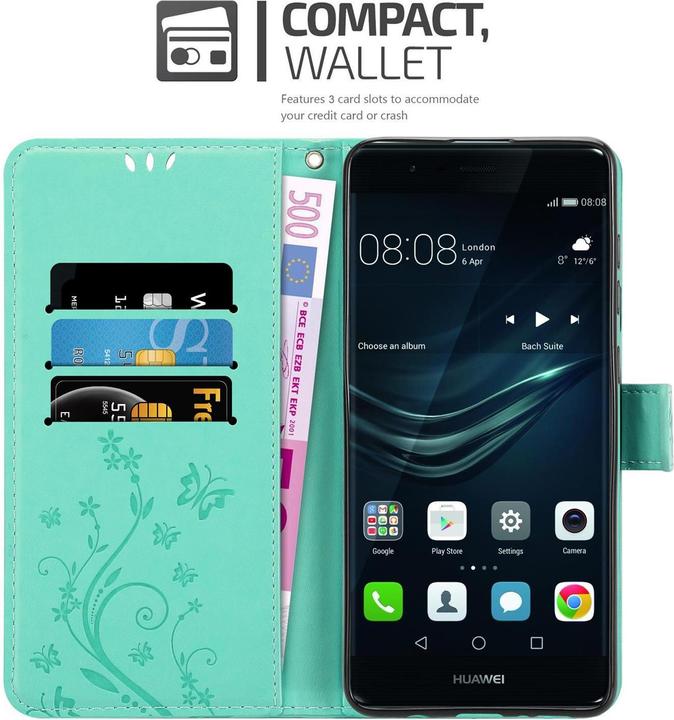 Image du produit Cadorabo Couverture du livre de fleurs (Huawei P9 Plus)