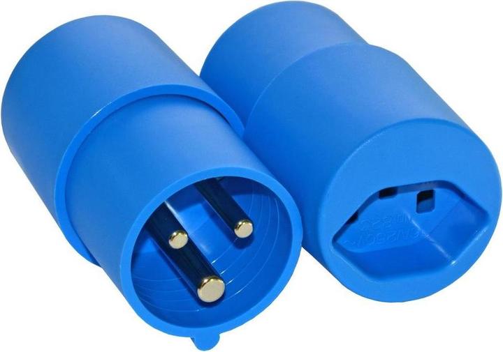 Produktbild Elektromaterial CEE Kurzadapter Campingstecker Schweiz (CEE 16/3, Typ 23)