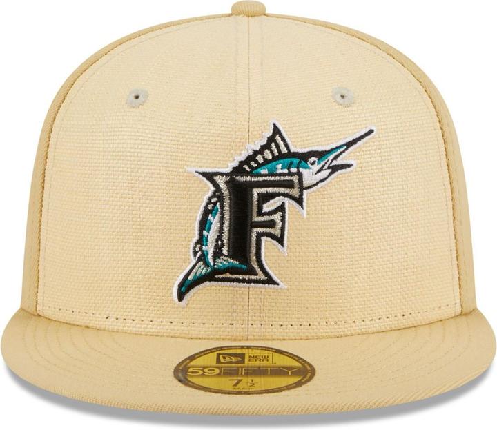 Produktbild New Era 59Fifty Fitted Cap - RAFFIA Florida Marlins - 7 (7)