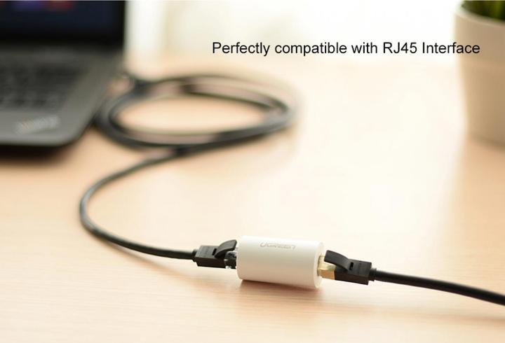 Image du produit Ugreen Ethernet Anti-Thunder RJ45 Coupleur de protection contre la foudre (UTP, CAT5e, 0.05 m)