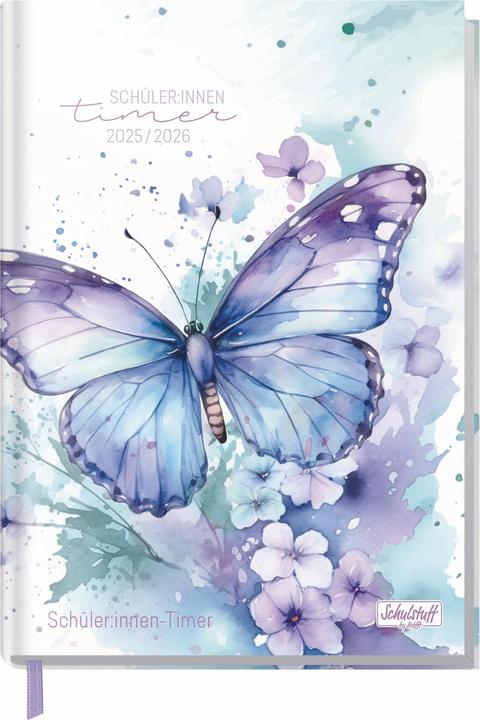 Actual product image Häfft® Verlag School Calendar August 2025 - July 2026 Butterfly (A5, German)