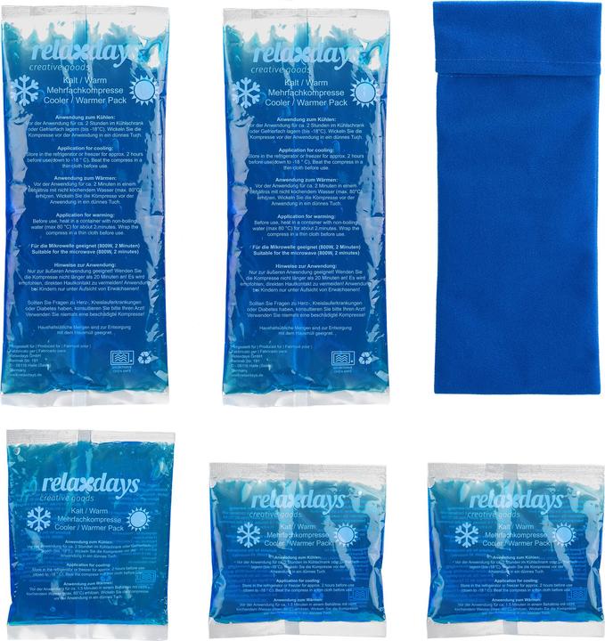 Produktbild Relaxdays 5x Kühlpads (5 x, 1140 g)