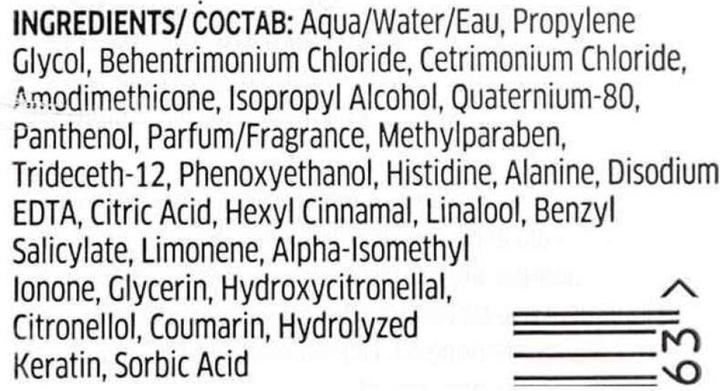 Nährwerte und Zutaten Wella Fusion Amino Refiller 70 (70 ml)