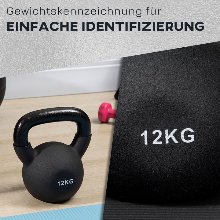 Actual product image Homcom Ball dumbbell with neoprene coating (1 x 12 kg)