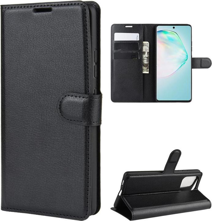 Produktbild Cover-Discount Galaxy S10 Lite - Leder Etui Hülle schwarz (Samsung Galaxy S10 Lite)