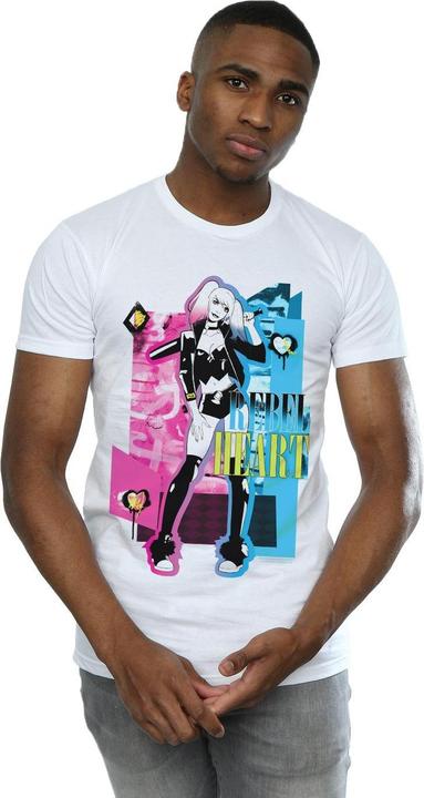 Actual product image Mens Harley Quinn Rebel Heart T-Shirt (M)