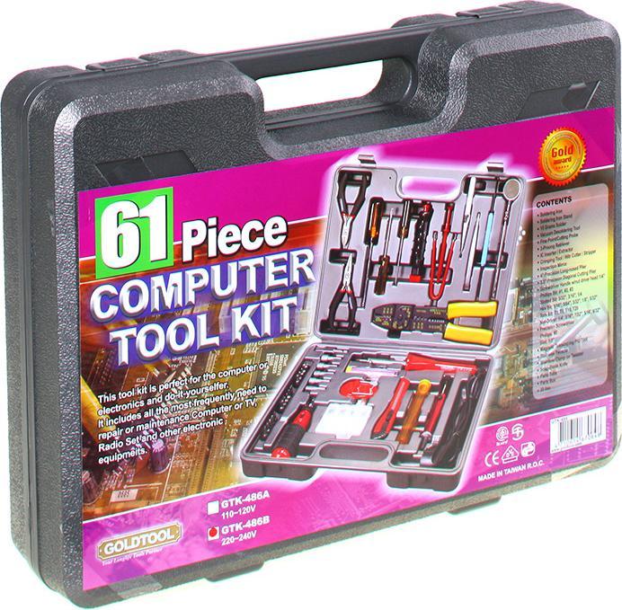 Actual product image InLine Tool set for computers and electronics, 61 pieces