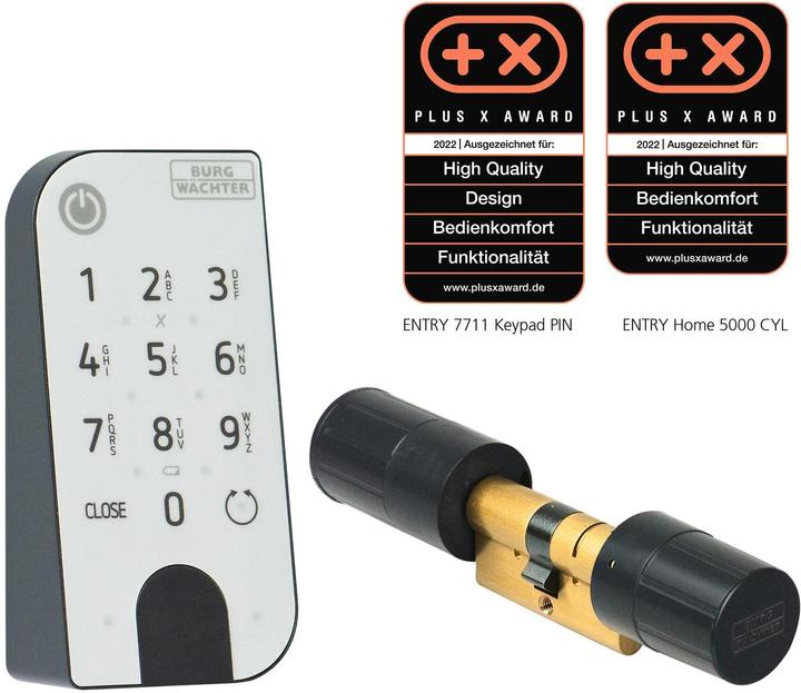 Immagine prodotto Burg Wächter Cilindro + Tastiera (Bluetooth, Smartphone, Combinazione numerica elettronica)