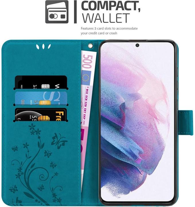 Actual product image Cadorabo Flower Book cover (Samsung Galaxy S21 5G)