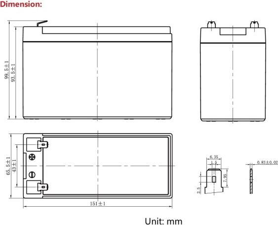 Produktbild Ritar LiFePO4 Batterie 12,8V 12Ah (12.80 V, 12 Ah)