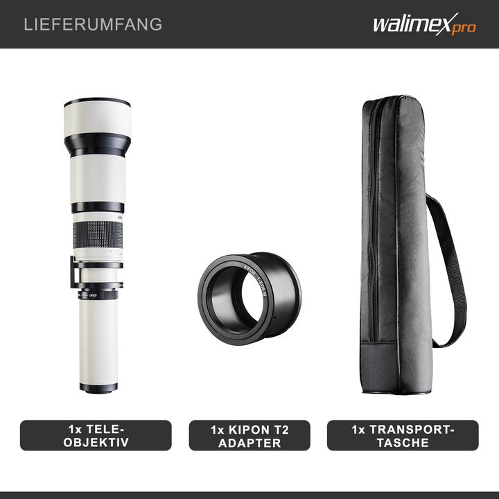 Immagine prodotto Walimex 650-1300/8-16 DSLR Pentax K (Pentax K, Full-frame)