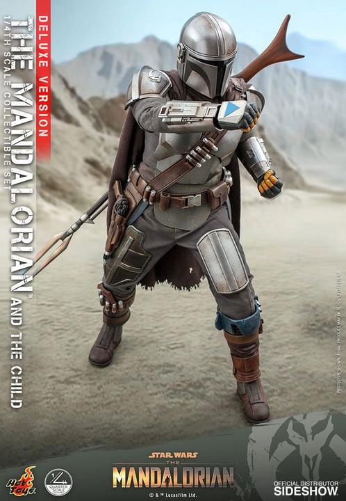 Actual product image Hot Toys Star Wars - The Mandalorian "The Mandalorian & The Child" Deluxe 1/4 Action Figures