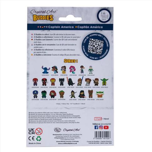 Produktbild Craft Buddy Captain America, Crystal Art Figur ca. 11x8cm