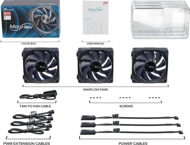 Image du produit Seasonic MagFlow (120 mm, 3 x)