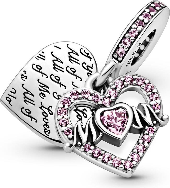 Actual product image Pandora Heart & Mum Charm (Sterling silver)