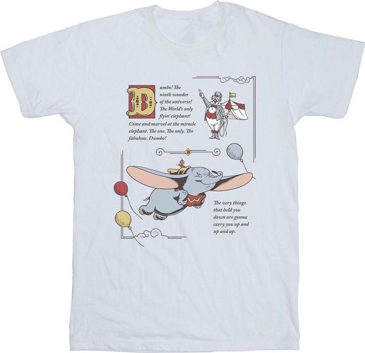Actual product image Disney Mens Dumbo Story Book Page T-Shirt (3XL)