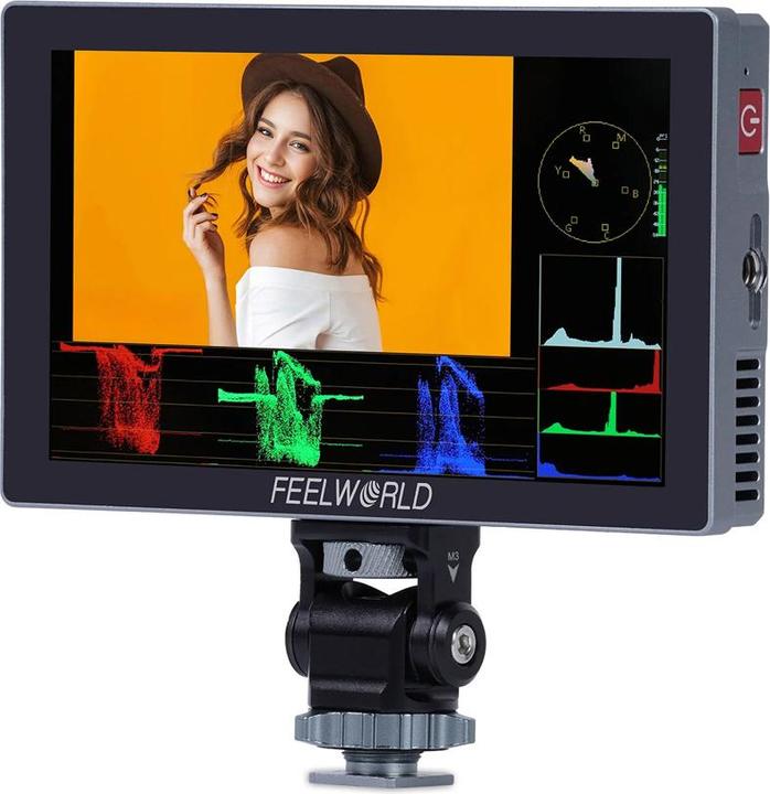 Feelworld P6X 5.5 Inch Aluminium DSLR Camera Field Monitor Touch Screen 4K HDMI (5.50", 4K)