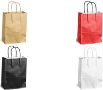 Actual product image Mailmedia Paper carrier bag with drawstring, 8.7 litres, red Dimensions: (W)240 x (D)110 x (H)330 mm, made of (200 Piece)