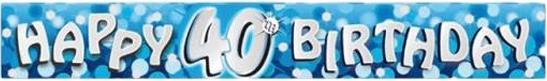 Immagine prodotto Amscan Striscione per il 40° compleanno