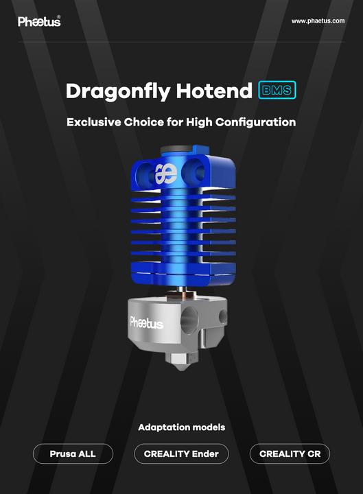 Productafbeelding Phaetus Dragonfly hot-end BMS (Hotend)