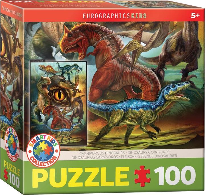 Actual product image Eurographics Carnivorous dinosaurs 100 parts (199 pieces)