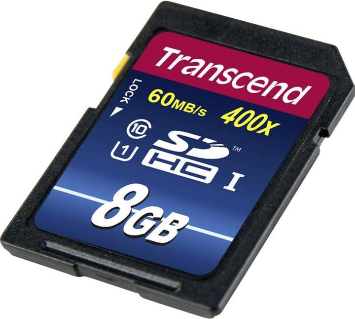 Productafbeelding Transcend Premium 400x (8 GB, SDHC, U1, UHS-I)