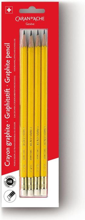 Caran d'Ache Crayon graphite Edelweiss sous blister (2.10 mm, HB, 4 x)