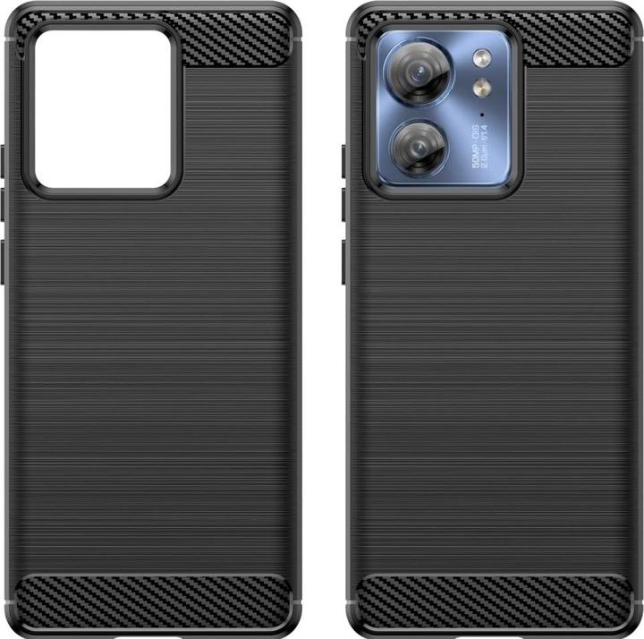 Produktbild Screenguard Motorola Edge 40 Hülle Carbon Brushed Soft TPU (Motorola Edge 40)