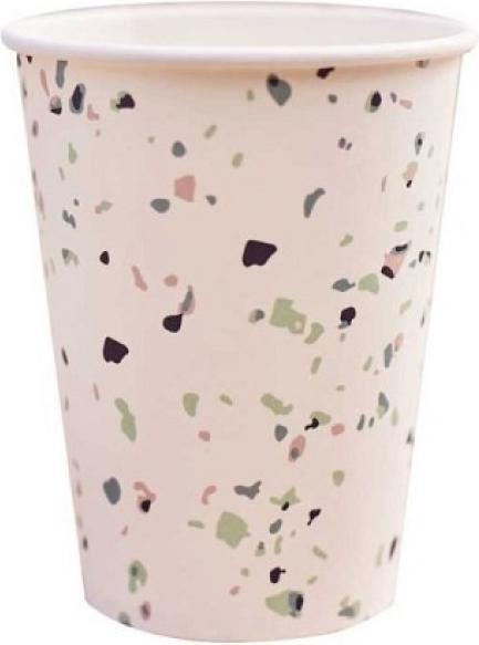 Image du produit Ginger Ray Gobelet en carton Eco Terrazzo Print (8 x)