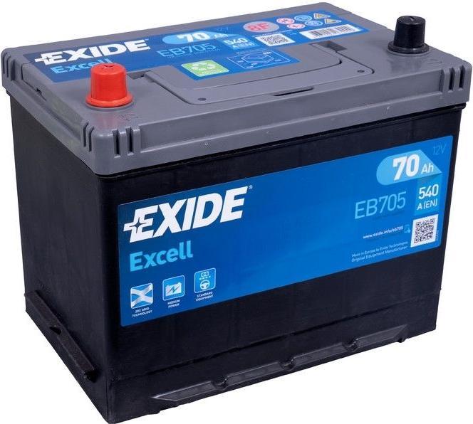 Actual product image Exide Excell (12 V, 70 Ah, 540 A)