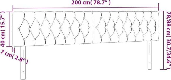 Produktbild VidaXL Fran (200 x 7 x 88 cm)