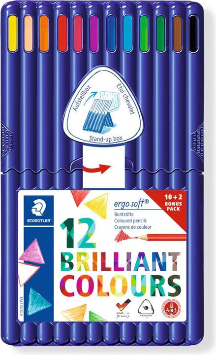 Produktbild Staedtler Buntstift ergosoft 12ST (12 Farben, 12 x)