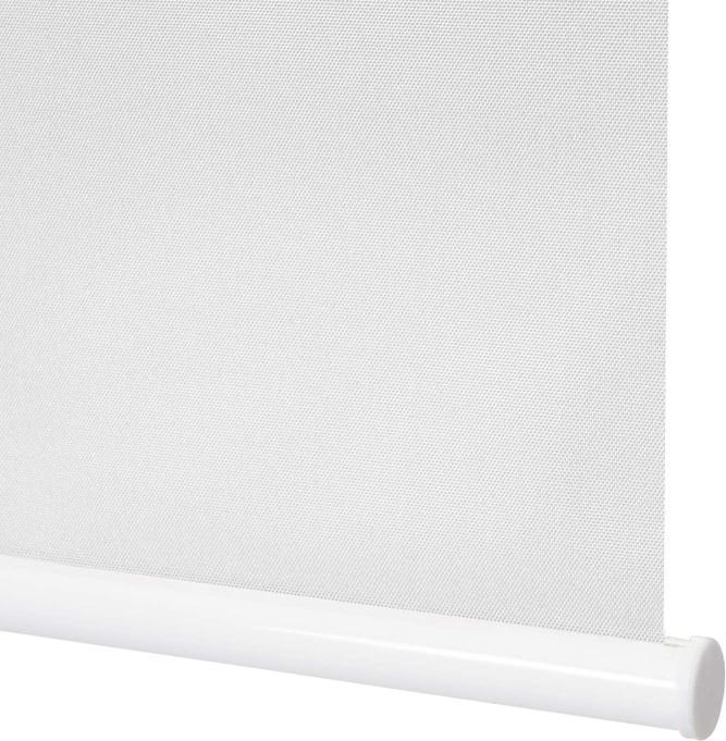 Actual product image Swisshandel24 Roller blind 60x160cm white, window roller blind side draught blind, sun protection blackout opaque (60 x 160 cm)