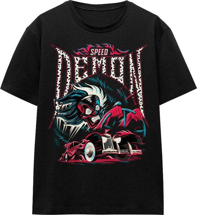 Immagine prodotto Disney Villains Speed Demon Maglietta Crudelia De Mon Adulto Unisex (M)