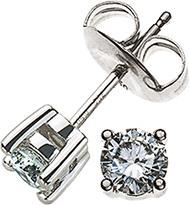 Produktbild Natsumi Schmuck Ohrstecker Diamant Weissgold 18K/750 0.25 ct H si (750/18 K Weissgold)