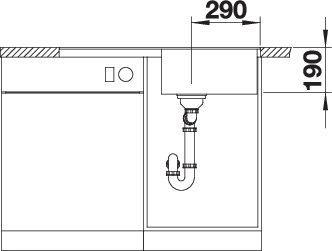 Produktbild Blanco Metra 5 S-F (85 cm, 49 cm)