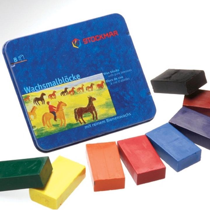 Produktbild Stockmar Wachsmalblock (Sortiert, Mehrfarbig, 8 x)