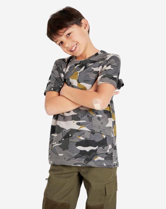 Produktbild Solognac T-Shirt Kinder Camouflage WOODLAND grau (8, 9, 10)