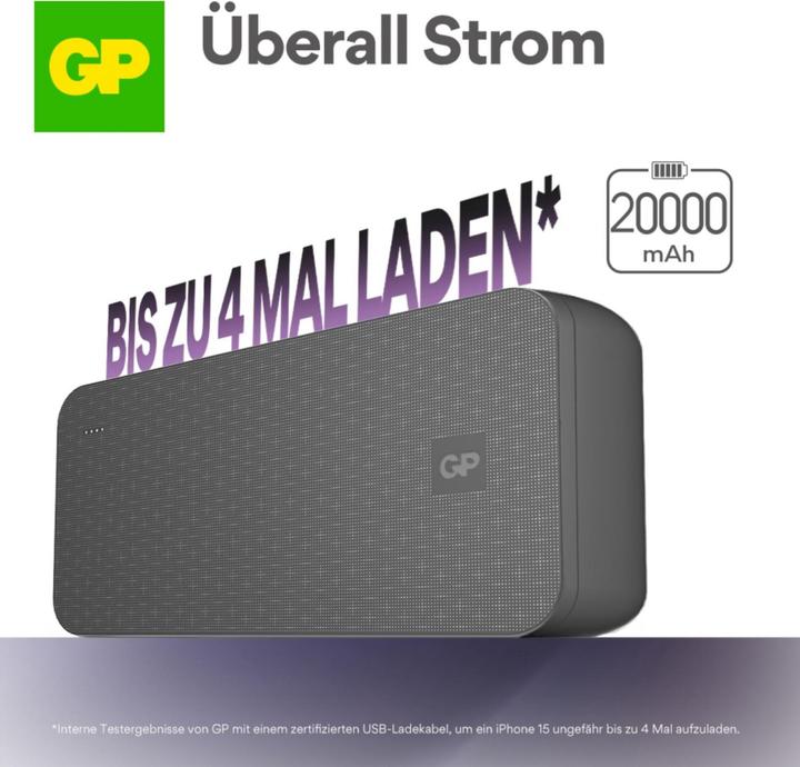 Actual product image GP Batteries GP PowerBank B+ Series 20000 mAh black (20000 mAh)