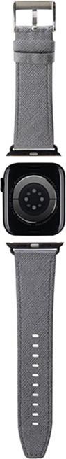 Produktbild Karl Lagerfeld Pasek KLAWMSAKLHPG Apple Watch 38/40/41mm srebrny/silver strap Saffiano Monogram (38 mm, 40 mm, 41 mm, saffiano leather, Apple Watch Series 1, Apple Watch Series 2, Apple Watch Series 3, Apple Watch Series 4, Apple Watch Series 5, Apple Watch Series 6, Apple Watch Series 7, Apple Watch Series 8, Apple Watch Series 9, Apple Watch SE)