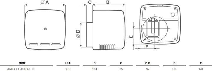 Immagine prodotto Vortice Ariett Habitat LL 20/75