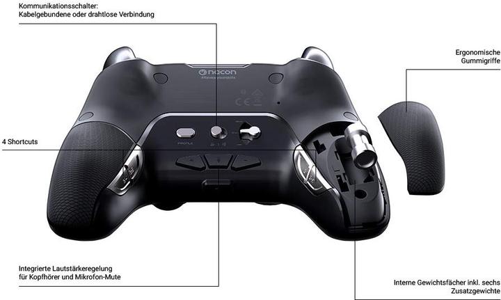 Actual product image Nacon Gaming Revolution Unlimited Pro Controller - Black (PS4)