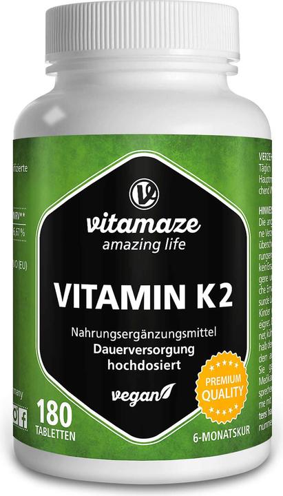 Produktbild Vitamaze Vitamin K2 (180 Stück, Tabletten)
