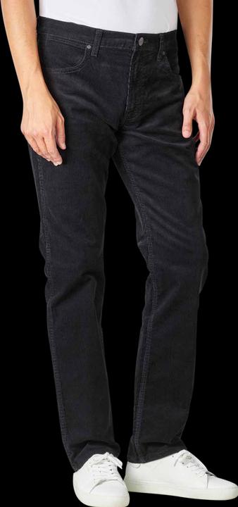 Actual product image Wrangler Greensboro (New Arizona) Cord Pant Straight Fit Bla (W32/L34)