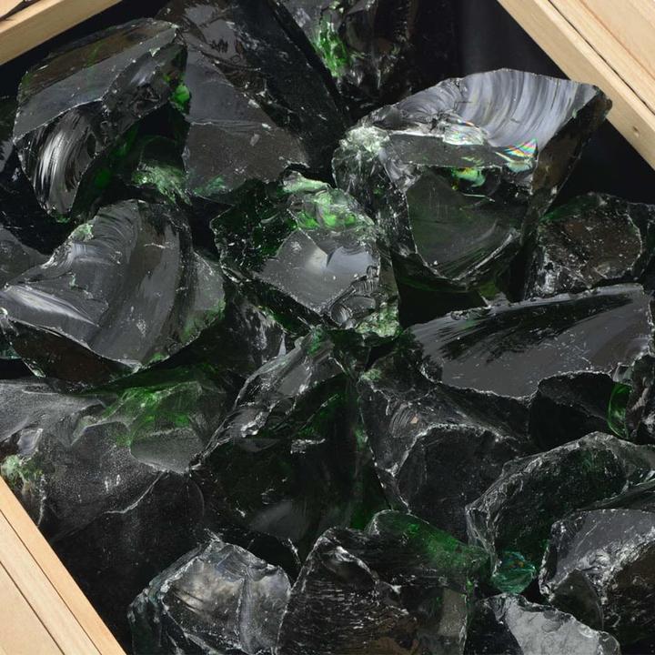 Actual product image Diverse Hardware Glass gabion stones green 60-120 mm 25 kg