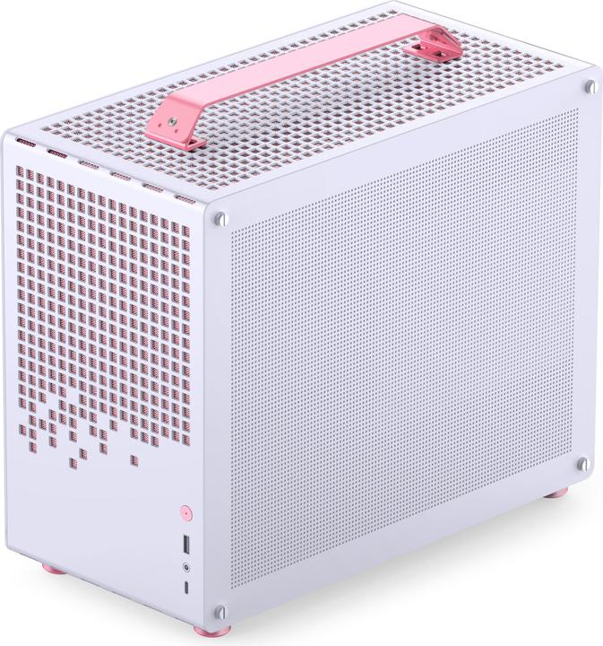 Jonsplus MATX Handle Case Z20 - Blanc-Rose (Mini-ITX, mATX)
