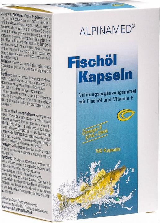 Actual product image Alpinamed Fish oil (100 Piece, Capsules, 70 g)