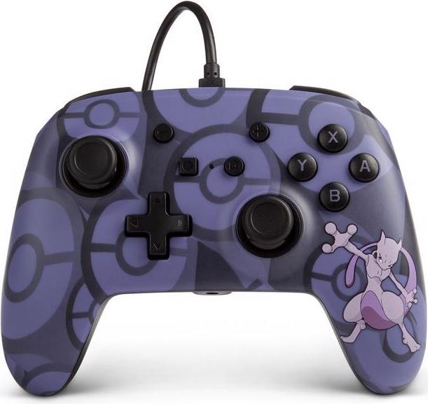 PowerA Contrôleur filaire amélioré Mewtwo (Switch)